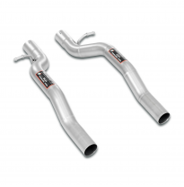 Intermediate pipe Right - Left  Sistema 100% de acero inoxidable - Sobredimensionado 2 x Ø63,5 mm - Solo kit completo Maserati 3