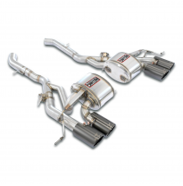 Escape trasero derecho OO100 - izquierdo OO100 "Gris metalizado", con válvulas Axle Back 100% acero inoxidable BMW G80 M3 CS (S5