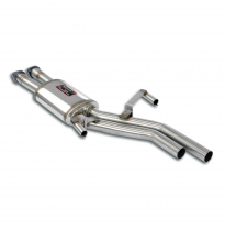Silencioso central   Sistema de escape trasero "Cat.-back" 100% de acero inoxidable - 2 x Ø50 mm - Solo kit completo BMW E28 M5