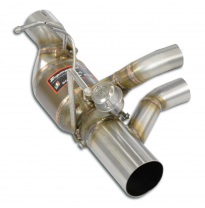 Tubo trasero izquierdo con válvula + convertidor catalítico metálico (elimina el filtro de partículas de gasolina) Sistema 100%