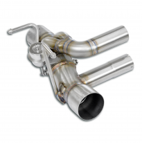Rear pipe left con válvula  Sistema de escape "RACE" 100% de acero inoxidable con válvulas - Kit completo solamente FERRARI 488