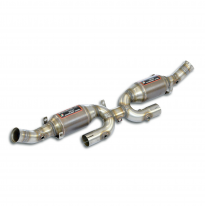 Escape delantero derecho - izquierdo + convertidor catalítico metálico Sistema 100% de acero inoxidable - Sobredimensionado 2 x