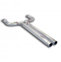 Tubos centrales Derecho-Izquierdo "H-Pipe"   Silenciador central 100% acero inoxidable, sobredimensionado 2 x Ø70 mm - Para la s