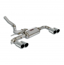 Rear exhaust right - left con válvula, 4 endpipes O 90 Sistema de escape trasero "Cat.-back" 100% de acero inoxidable, 4 salidas