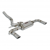 Escape trasero derecho - izquierdo con válvula Sistema "Cat.-back" 100% de acero inoxidable con válvula - Para puntas de escape