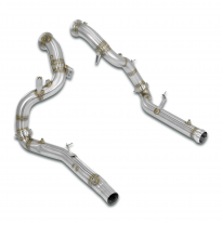 Kit de tubo de bajada derecho + izquierdo. Elimina los catalizadores primario y secundario + filtro de partículas de gasolina (G