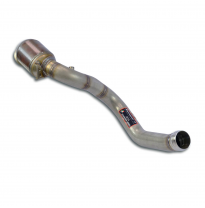 Downpipe Right + Metallic pre-catalytic converterDeletes the secondary catalytic + GPF  Sistema 100% de acero inoxidable 2 x Ø 7