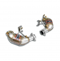 Front Metallic catalytic converter Right - Left 100 CPSI   Sistema de escape "Motorsport" sobredimensionado 100% acero inoxidabl
