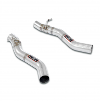 Kit de tuberías de conexión Derecha - Izquierda Kit de silenciador trasero con válvulas - Solo kit completo BMW F93 M8 Gran Coup