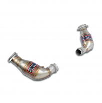 Catalizador metalico delantero Derecho-Izquierdo 100CPSI WRC Sistema de escape de tubo largo 100% acero inoxidable con salida ce