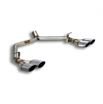 Tailpipes kit Right + Left 4 exit 120 x 80  Sistema de escape trasero "Cat.-back" 100% acero inoxidable Ø63,5 mm - Solo kit comp