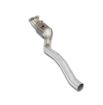 Catalizador metalico delantero derecho Sistema 100% de acero inoxidable. Tamaño extragrande: 2 x Ø70 mm -> Ø65 mm. FERRARI F60 A