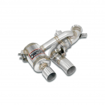 Silencioso trasero izquierdo con valvula Sistema "Cat.-back" 100% de acero inoxidable FERRARI F60 America 6.3L V12 (740 CV) 2015