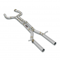 Front pipe + mid section right left (Deletes the secondary catalytics and eliminates AFM valves) Sistema 100% de acero inoxidabl