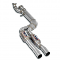 Tubo en J con catalizadores metálicos Sistema de escape tipo "J-Pipe" para el silenciador trasero original (sección transversal