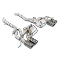 Rear exhaust right OO100 - left OO100 "Gun Metal Grey", con válvulas Sistema OPF-Back: elimina el resonador secundario. Solo kit