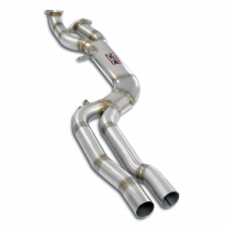 Front "J-Pipe" - non resonated Sistema "J-Pipe" (sección transversal de 100 mm, curvado con mandril) para el silenciador trasero