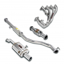 Paquete de rendimiento de competición Ø60 Sistema completo 100% de acero inoxidable HONDA INTEGRA Coupè 1.8i Type-R (Japan Spec