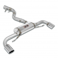 Silencioso trasero Derecho O100 -Izquierdo O100 "Racing" Sistema 100% de acero inoxidable - Bajante con conexión tipo "slip-on"