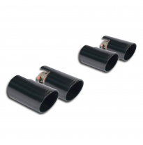 Colas de escape Derecha-Izquierda OO100 "Gun Metal Grey" Sistema "Cat.-back" 100% de acero inoxidable - Solo kit completo MASERA