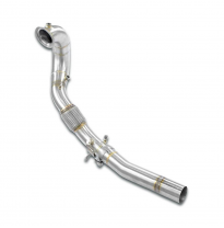 Downpipe (Replaces catalytic converter) Sistema 100% de acero inoxidable - Sobredimensionado Ø80 mm - Ø76 mm - Solo kit complet