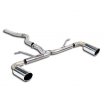 Tubo De Conexión + Tubo Trasero Derecho-Izquierdo O100 (Anula Silencioso)  - Bmw F20 / F21 120d (184 Cv) 2011 -&gt; 2014 Supersprin