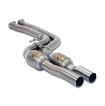 Silencioso delantero con catalizador metalico Derecho-Izquierdo 100CPSI Sistema 100% de acero inoxidable, elimina el OPF, ligero