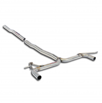 Rear Pipe &quot;Y-Pipe&quot; Right - Left(Muffler Delete) - Bmw F46 216d Gran Tourer 1.5d (B37 Engine - 116 Hp) 2014 -&gt; Supersprint