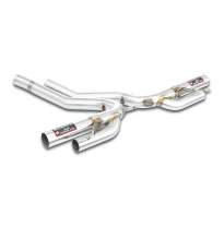 Rear pipe Right - Left(Muffler delete) Kit de escape central y trasero 100% acero inoxidable - Solo kit completo AUDI SQ7 Quattr