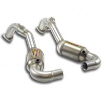 Tubo delantero. Derecho + Izquierdo. Con catalizador. Sistema Touring de gran tamaño 2 x Ø 54 mm, 100 % acero inoxidable - Solo