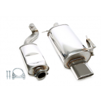 Sistema de acero inoxidable TA Technix Tubo de escape: 70x140 mm con aprobación CE  Valido para: BMW Z3 E36 16V Type R/C  1.9 10