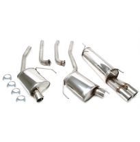 Sistema de acero inoxidable TA Technix Tubo de escape: 2x80 mm con homologación CE  Valido para: Opel Omega B Caravan type V94 M