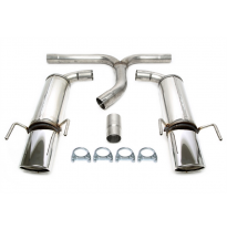 Silenciador trasero deportivo TA Technix Duplex Tubo de escape: 1*1x90x120 mm izquierdo y derecho, redondo / enrollado con homol