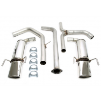 Sistema de acero inoxidable dúplex TA Technix Tubo de escape: 1*1x90x120 mm izquierdo y derecho, redondo / enrollado con aprobac