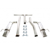 Sistema de acero inoxidable dúplex TA Technix Tubo de escape: 1*1x90x120 mm a la izquierda y a la derecha, redondo/enrollado con