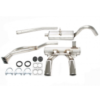 Sistema de acero inoxidable TA Technix Duplex Tubo de escape: 1*2x70x90mm izquierdo y derecho, ovalado / enrollado Atención! El