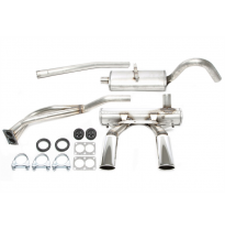 Sistema de acero inoxidable TA Technix Duplex Tubo de escape: 1*2x70x90mm izquierdo y derecho, ovalado / enrollado Atención! El