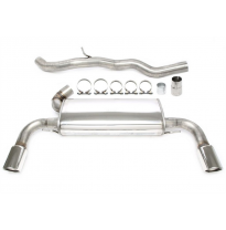 Sistema de acero inoxidable TA Technix Duplex Tubo de escape: 1*1x90 mm izquierdo y derecho, redondo / enrollado con aprobación