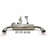 Sistema de acero inoxidable TA Technix Duplex Tubo de escape: 1*1x100mm izquierdo y derecho, redondo/enrollado Atención! El comp