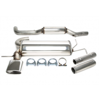 Sistema de acero inoxidable TA Technix Tubo de escape: 1x85x150mm con aprobación CE  Valido para: VW Golf IV V6 4 -motion type 1