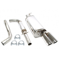 Sistema de acero inoxidable TA Technix Tubo de escape: 2x80 mm, redondo / enrollado con homologación CE  Valido para: VW Golf IV