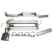 Sistema de acero inoxidable TA Technix Tubo de escape: 1x85x150 mm, ovalado / enrollado con aprobación CE  Valido para: Seat Leo