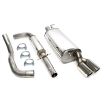 Sistema de acero inoxidable TA Technix Tubo de escape: 2x80 mm, redondo / enrollado con aprobación CE  Valido para: Seat Leon Ti