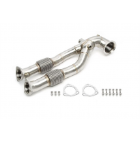 Downpipe de acero inoxidable TA Technix 70mm Downpipe con 2 conexiones para sonda lambda  !! ampliable con 06AU012 !!!  Valido p