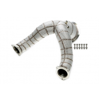 Downpipe de acero inoxidable TA Technix  con escudo térmico y catalizador   Valido para: Audi A4-S4, Tipo 8W-B9 año de fabricaci