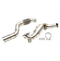 Tubo de bajada de acero inoxidable TA Technix  Tubo de bajada de 76 mm con juego catalítico, juego de 2 piezas con 2 conexiones