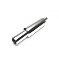 Escape trasero TA Technix inox sport universal 100mm redondo / embridado  acero inoxidable pulido Universalmente utilizable