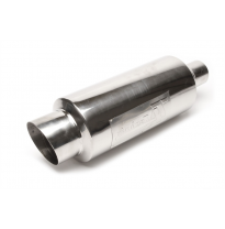 Silenciador trasero deportivo TA Technix acero inoxidable universal 100 / 45 mm redondo / biselado / afilado / silenciador en tu