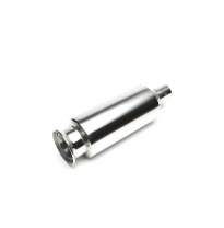 Silenciador trasero TA Technix inox sport universal 125 / 95mm redondo / embridado  acero inoxidable pulido Universalmente utili