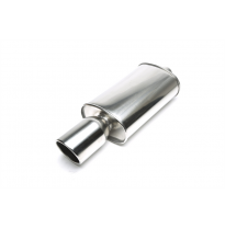 Escape trasero TA Technix inox sport universal 115mm redondo / embridado / biselado  acero inoxidable pulido Universalmente